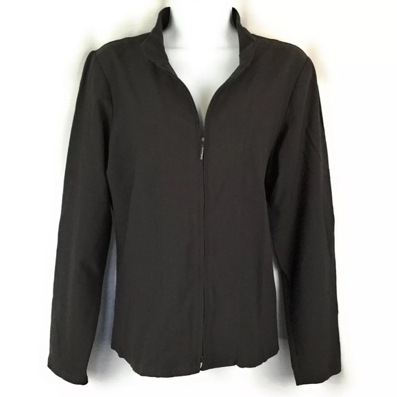 Eileen Fisher Jackets & Blazers - Eileen Fisher Womens Athletic Jacket Brown SZ Med